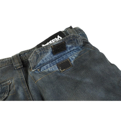 Multi Pocket Denim Cargo - Thrashink