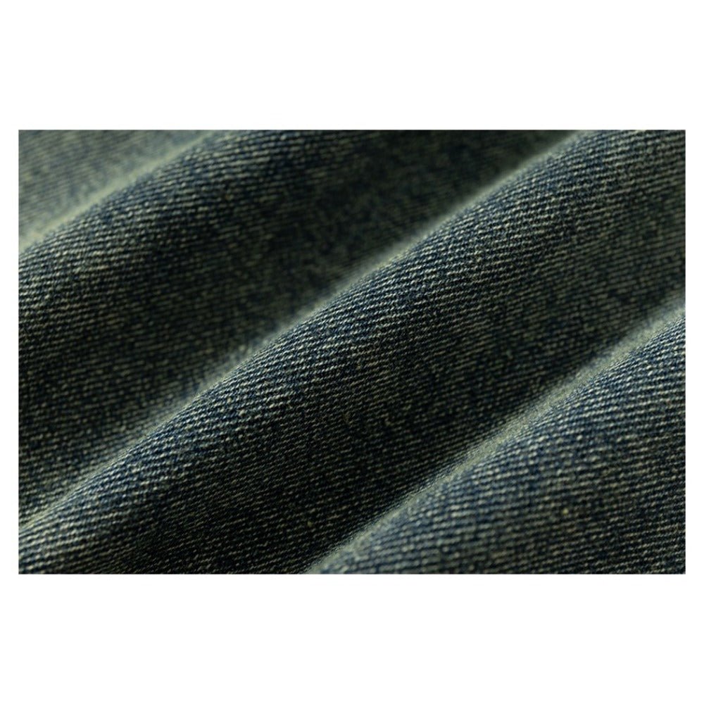 Multi - Pocket Denim Hooded Vest - Thrashink