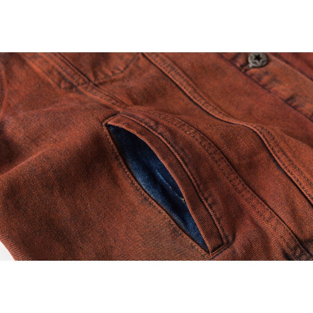 Multicolored Dyed Denim Jacket - Thrashink