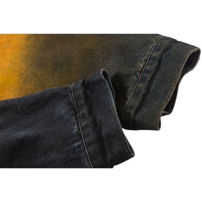 Multicolored Dyed Denim Jacket - Thrashink