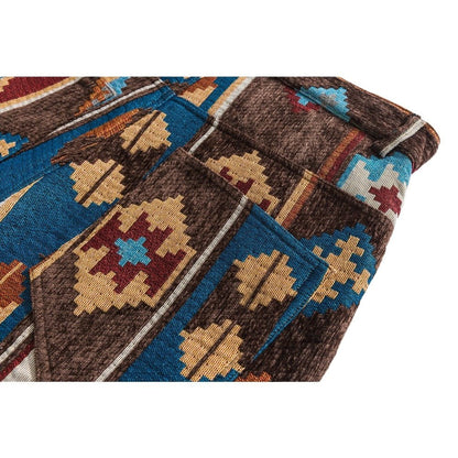 Navajo Patchwork Chenille Pants - Thrashink