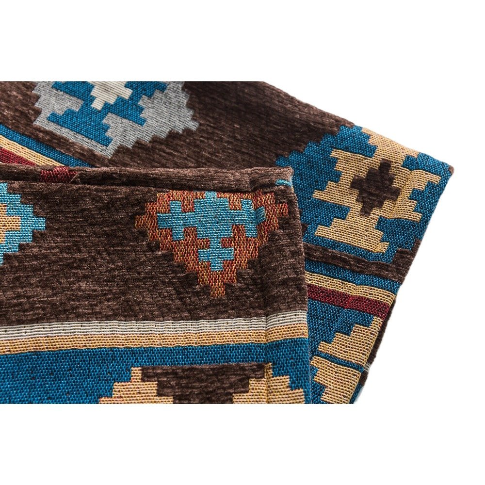 Navajo Patchwork Chenille Pants - Thrashink