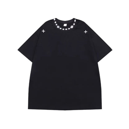 Necklace Embroidered T-Shirt - Thrashink