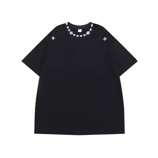 Necklace Embroidered T-Shirt - Thrashink