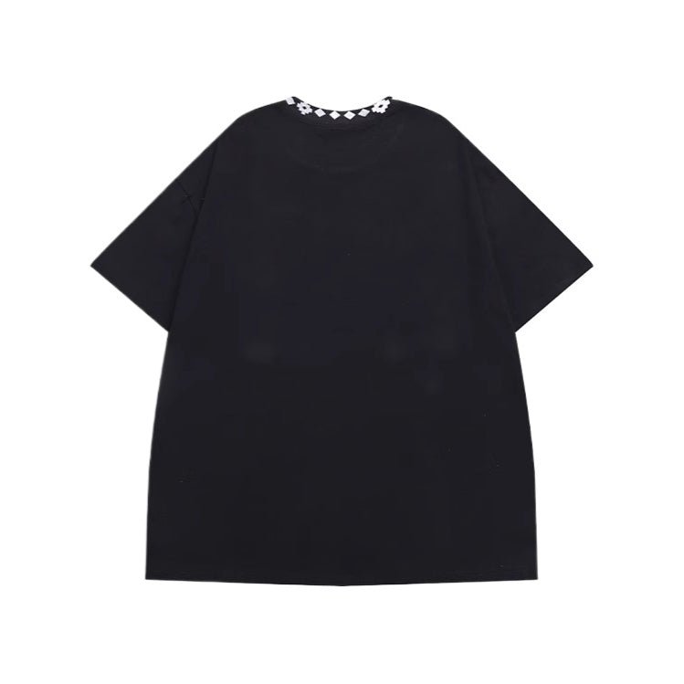 Necklace Embroidered T-Shirt - Thrashink