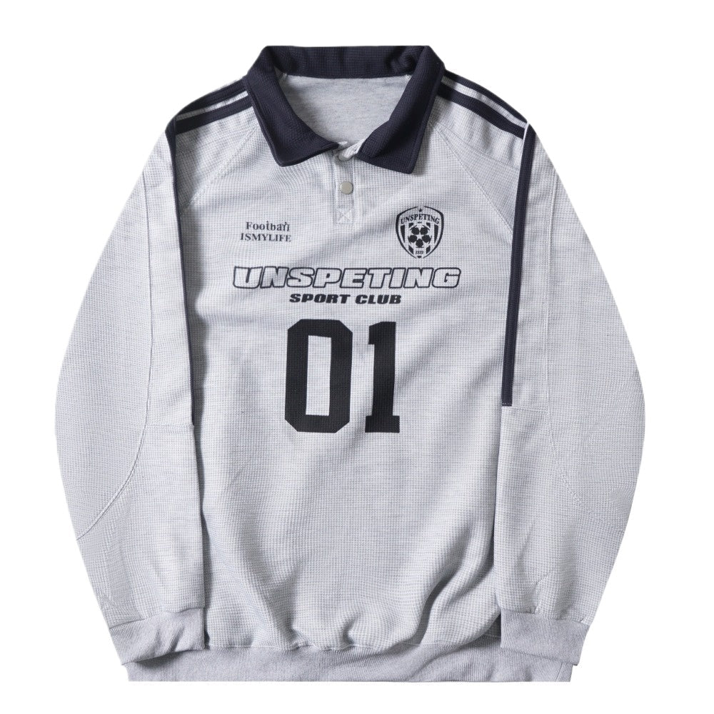 No. 01 Retro Sports Polo Shirt - Thrashink