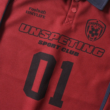 No. 01 Retro Sports Polo Shirt - Thrashink