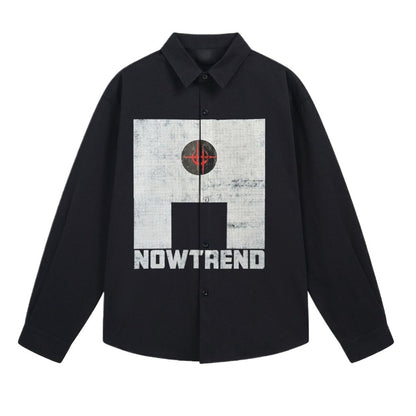 NOWTREND Patterned Printed Overshirt - Thrashink