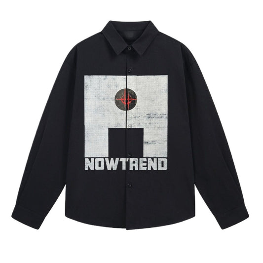 NOWTREND Patterned Printed Overshirt - Thrashink