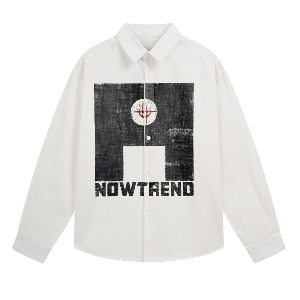 NOWTREND Patterned Printed Overshirt - Thrashink