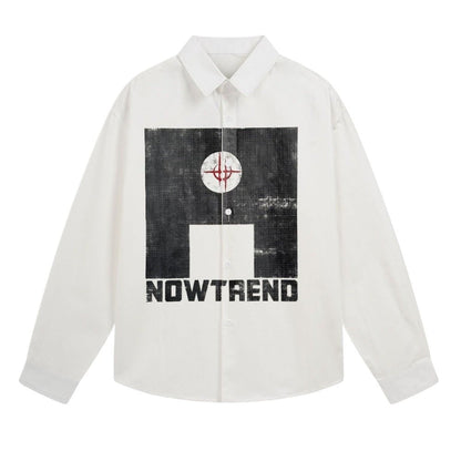 NOWTREND Patterned Printed Overshirt - Thrashink