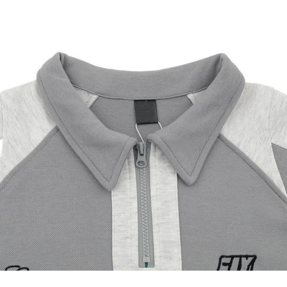 Patchwork Contrast Sport Polo Shirt - Thrashink