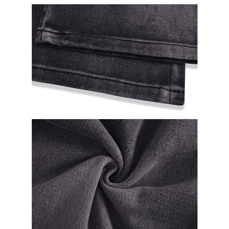 Patchwork Design Ripped Jeans - Thrashink