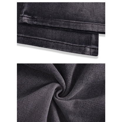 Patchwork Design Ripped Jeans - Thrashink