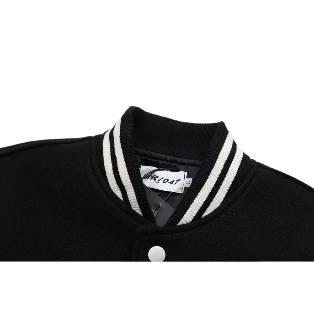 Pearl Lettered Varsity Jacket - Thrashink