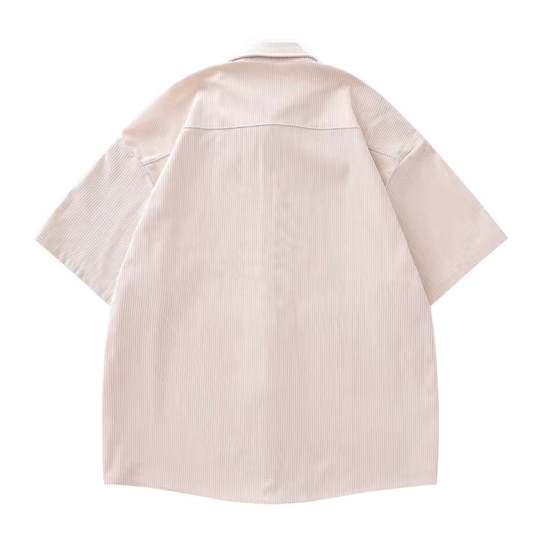 Pinned Rose Poplin Shirts - Thrashink