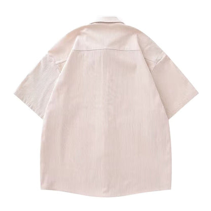 Pinned Rose Poplin Shirts - Thrashink