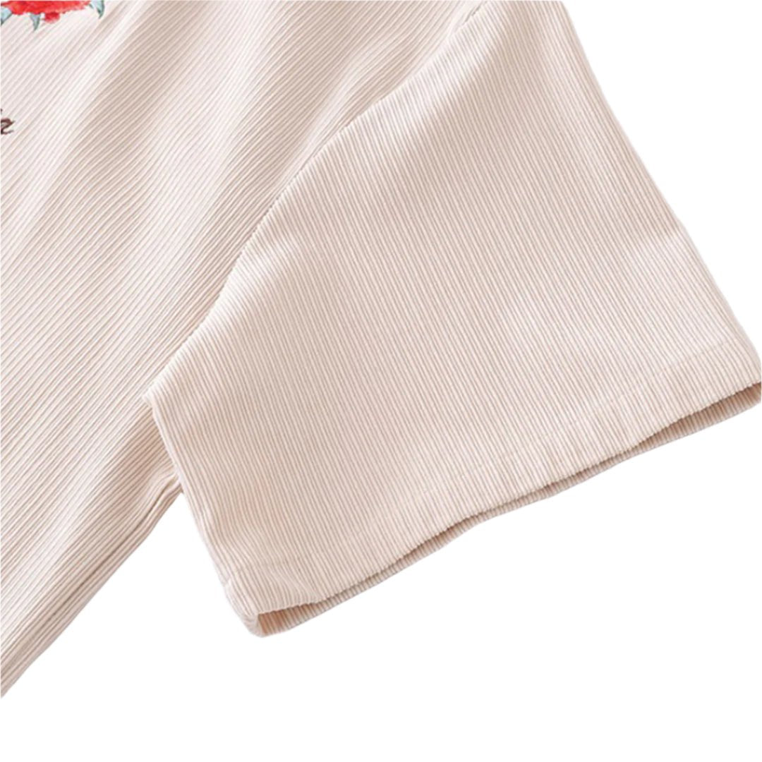 Pinned Rose Poplin Shirts - Thrashink