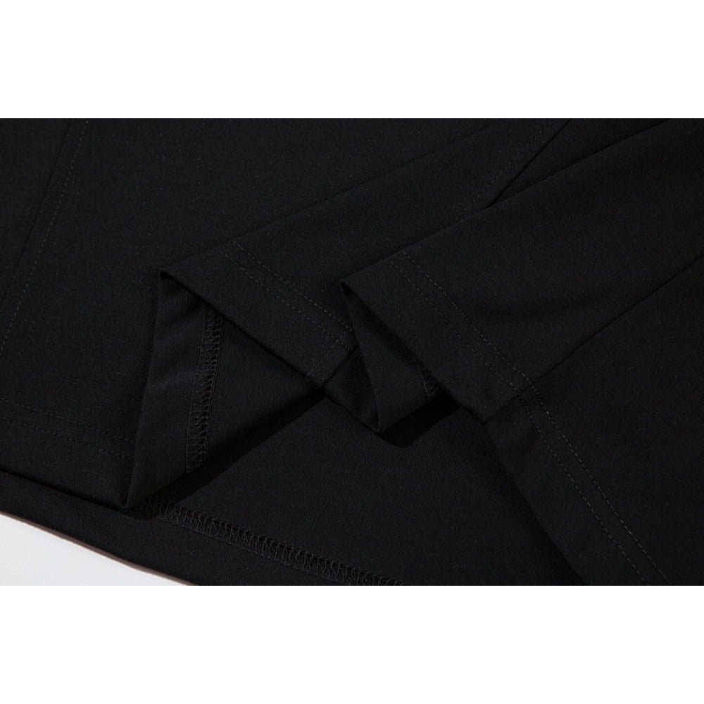 Plaid Deconstructed V - neck T-Shirt - Thrashink