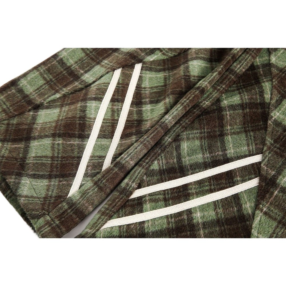 Plaid Side - Stripe Baggy Pants - Thrashink