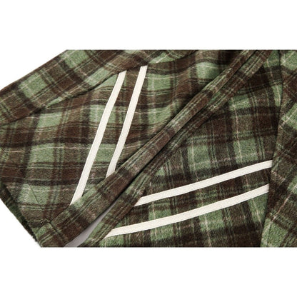 Plaid Side - Stripe Baggy Pants - Thrashink