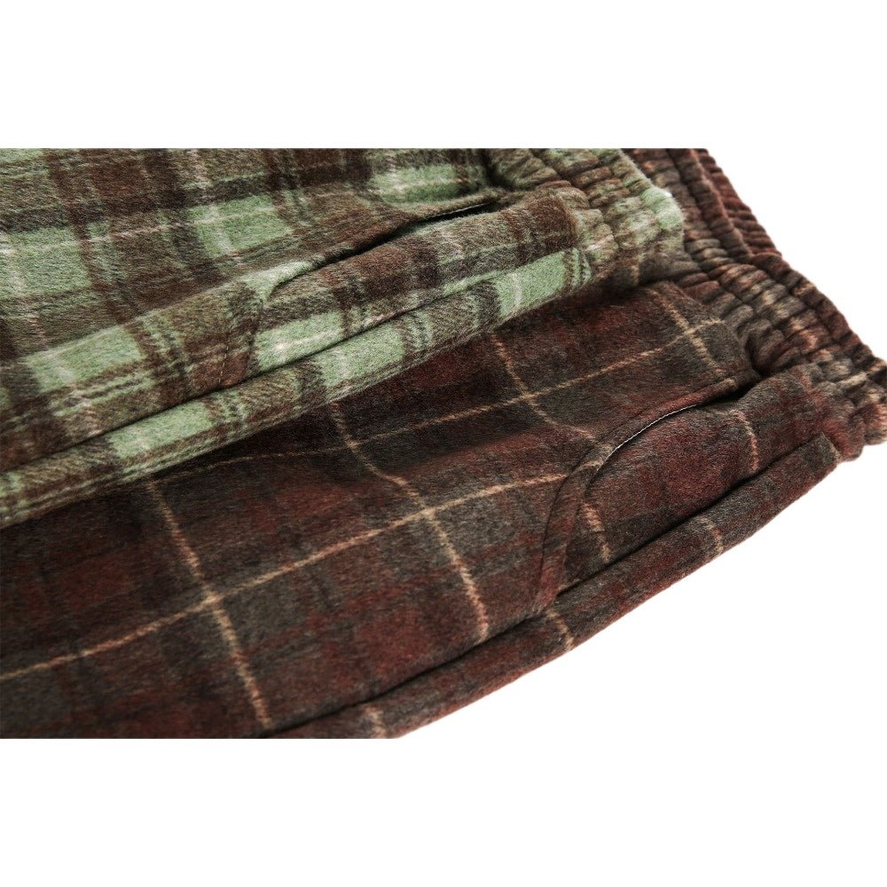 Plaid Side - Stripe Baggy Pants - Thrashink