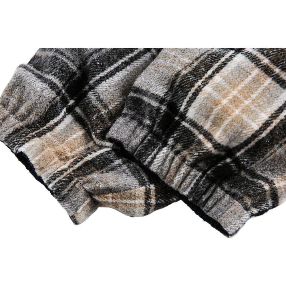 Plaid Two - way Wear Jacket - Thrashink