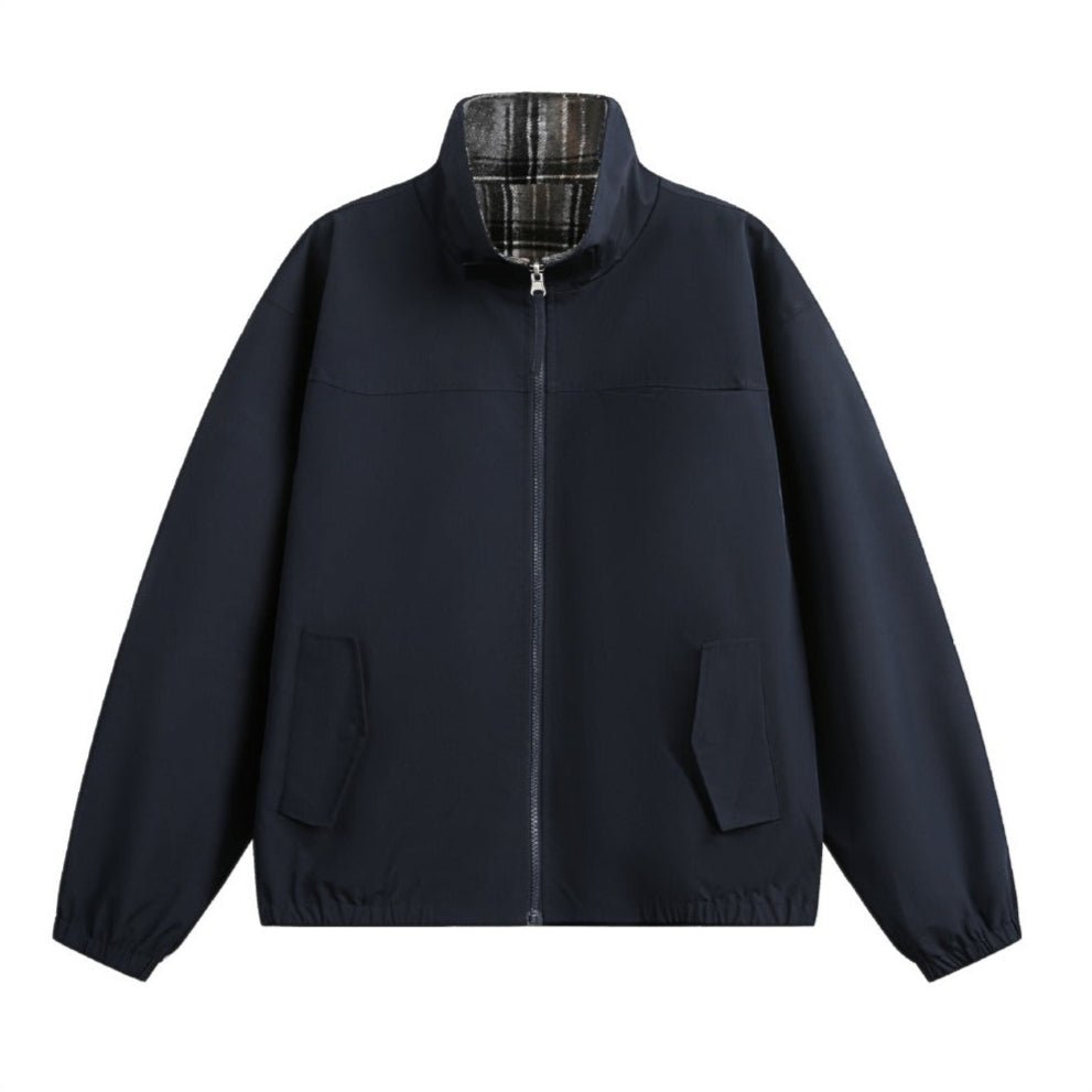 Plaid Two - way Wear Jacket - Thrashink