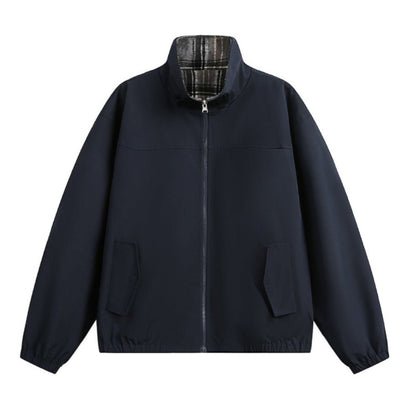 Plaid Two - way Wear Jacket - Thrashink