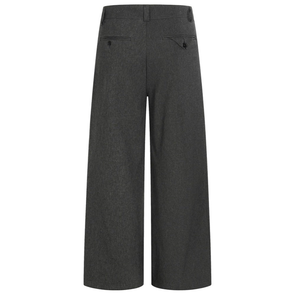 Pleated Straight - leg Casual Suit Pants - Thrashink