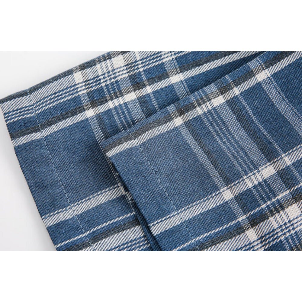 Portrait Graffiti Plaid Shirt - Thrashink