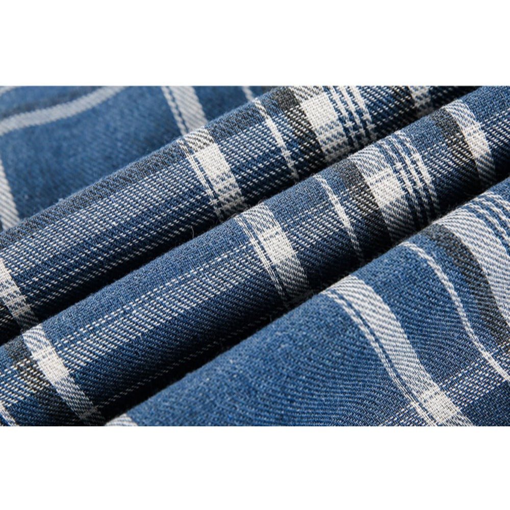 Portrait Graffiti Plaid Shirt - Thrashink