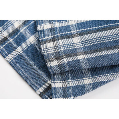 Portrait Graffiti Plaid Shirt - Thrashink