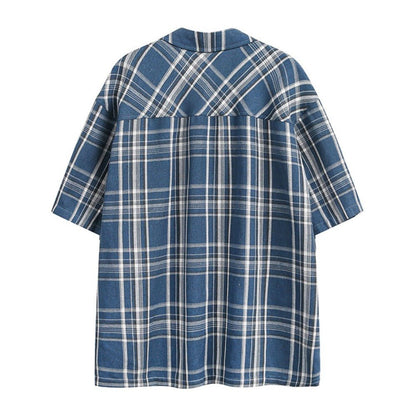 Portrait Graffiti Plaid Shirt - Thrashink