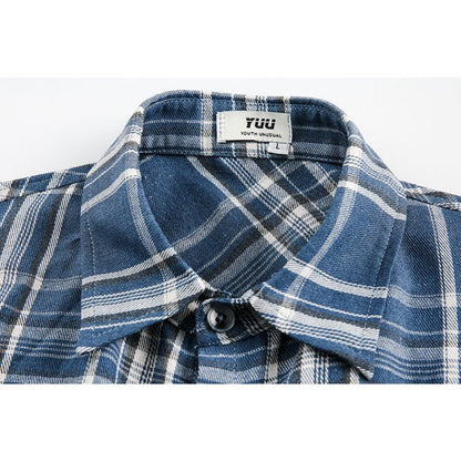 Portrait Graffiti Plaid Shirt - Thrashink