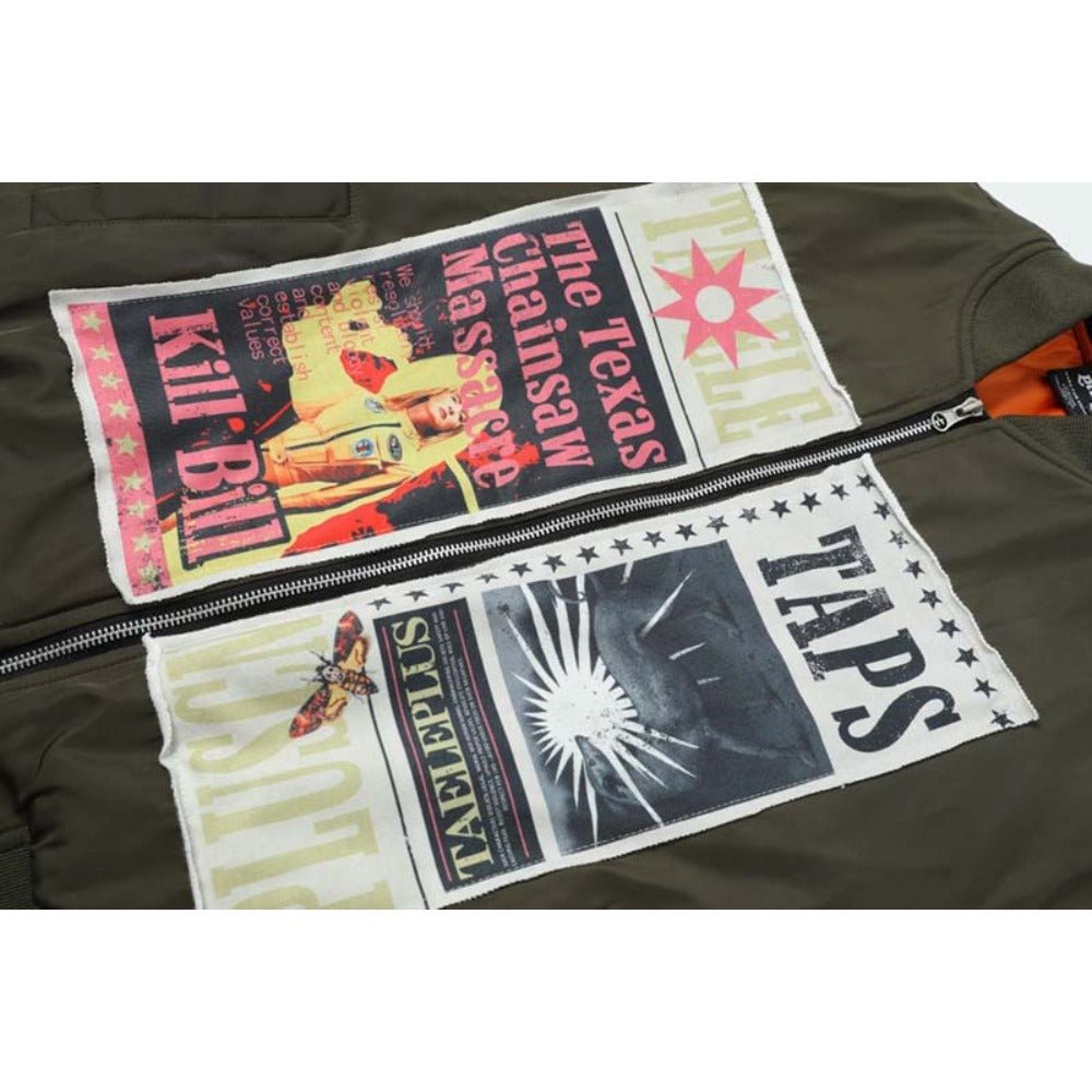 Poster Appliqué Printed Cotton - padded Jacket - Thrashink