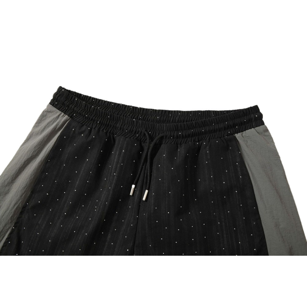 Printed Rhinestone Sport Pants - Thrashink