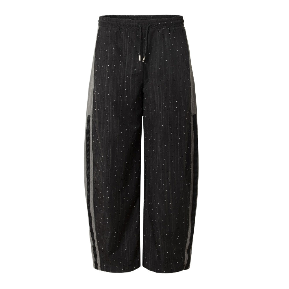 Printed Rhinestone Sport Pants - Thrashink