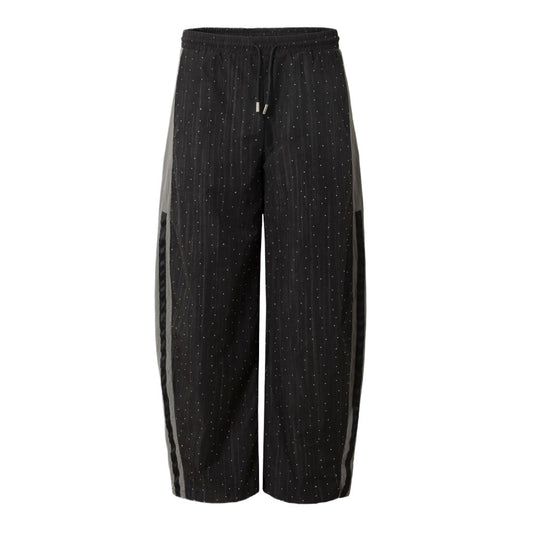 Printed Rhinestone Sport Pants - Thrashink