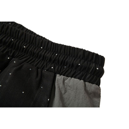 Printed Rhinestone Sport Pants - Thrashink