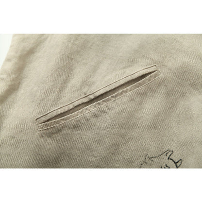 Purple Lapel Badge Contrast Jacket - Thrashink