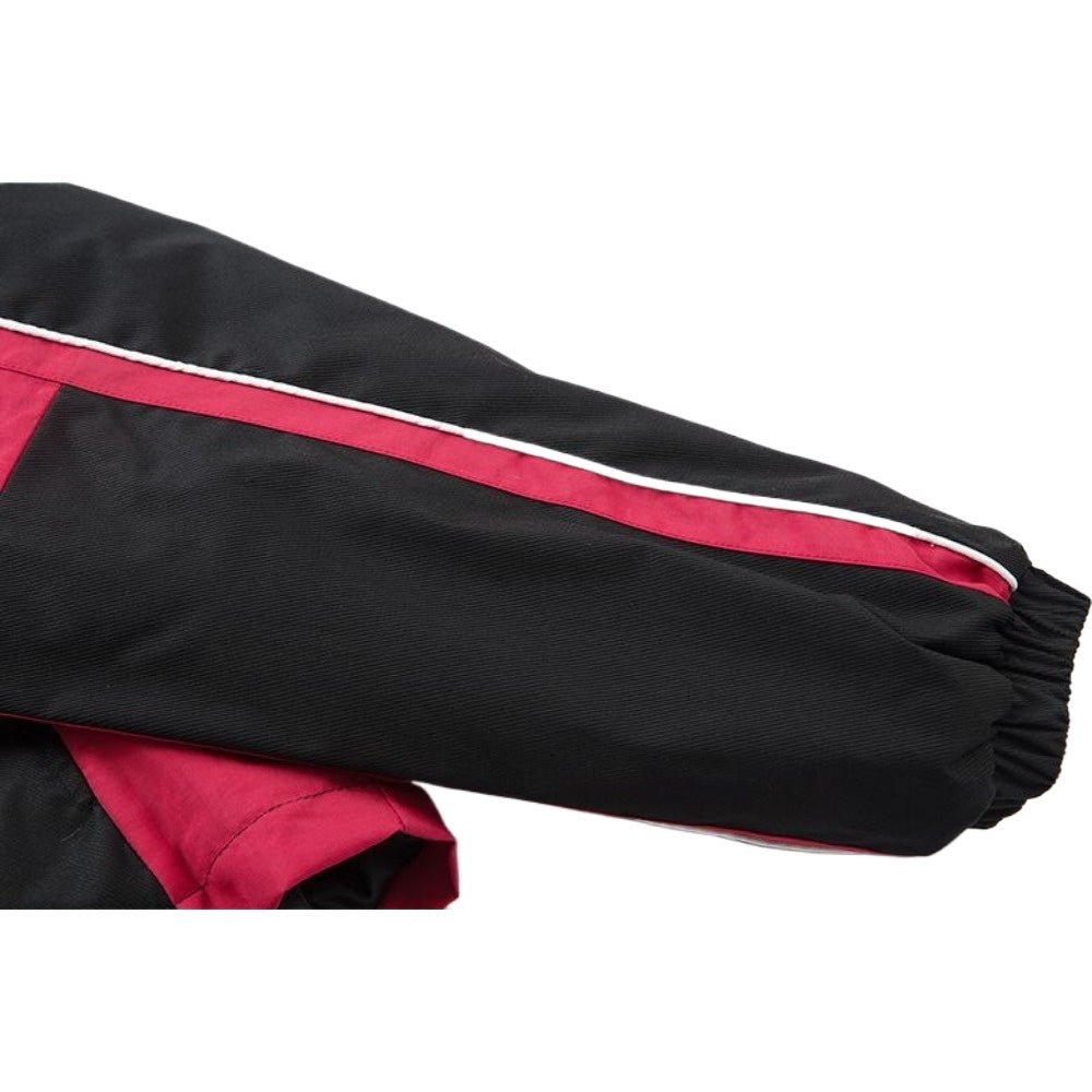 Racing Style Leopard Faux Fur Lined Hooded Jacket - Thrashink