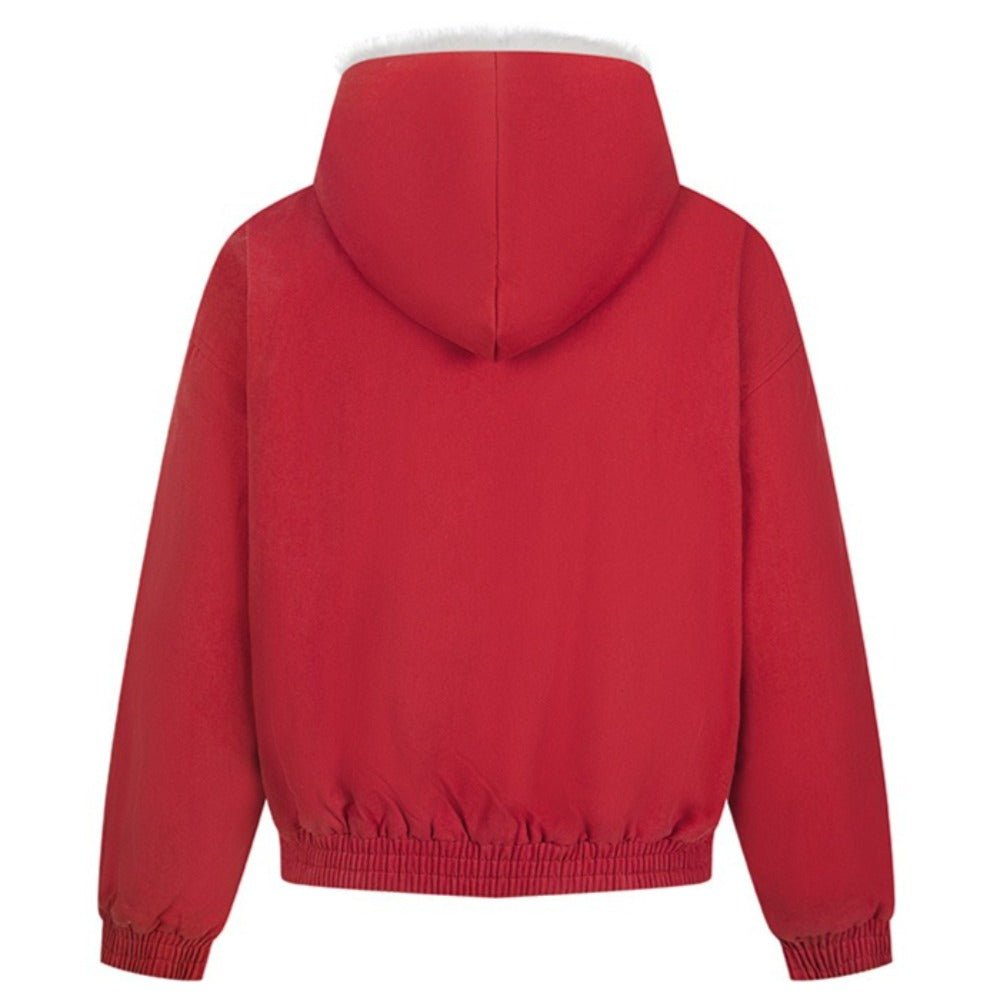 Rebel Flame Skull Cotton Bomber Jacket - Thrashink