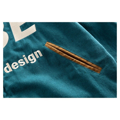 Retro Contrasting Collar Workwear Jacket - Thrashink