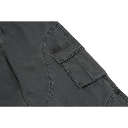 Retro Deconstructed Large Pocket Cargo Pants - Thrashink