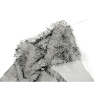 Retro Dirty - dyed Color - blocked Padded Jacket - Thrashink