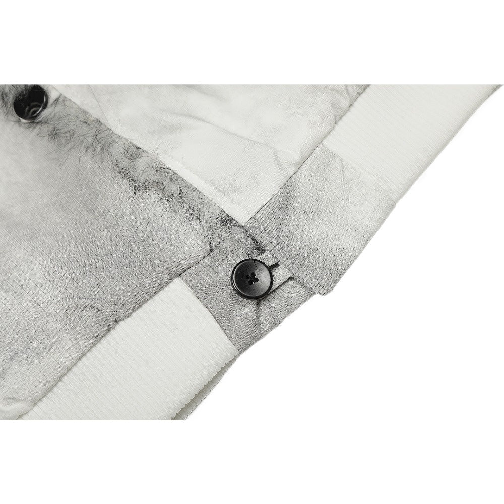 Retro Dirty - dyed Color - blocked Padded Jacket - Thrashink