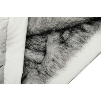 Retro Dirty - dyed Color - blocked Padded Jacket - Thrashink