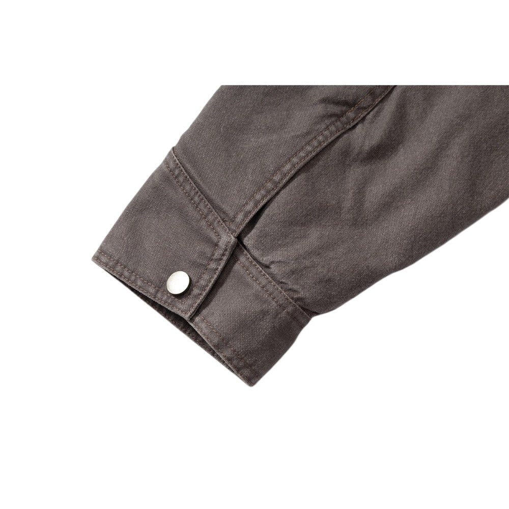 Retro Distressed Graffiti High - neck Cotton Jacket - Thrashink