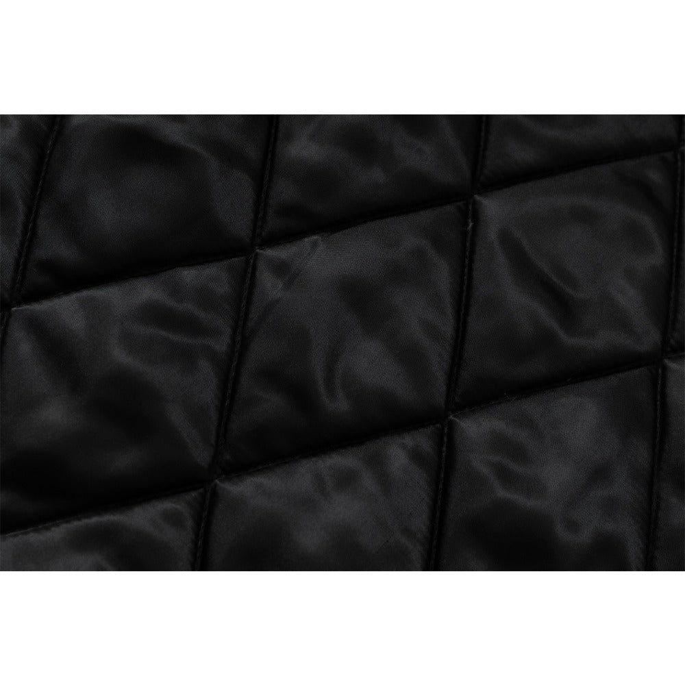 Retro Distressed Graffiti High - neck Cotton Jacket - Thrashink